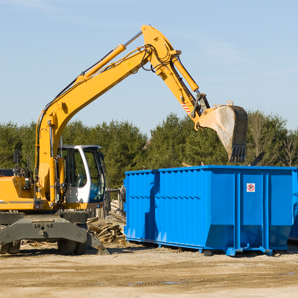 can i choose the location where the residential dumpster will be placed in Gene Autry